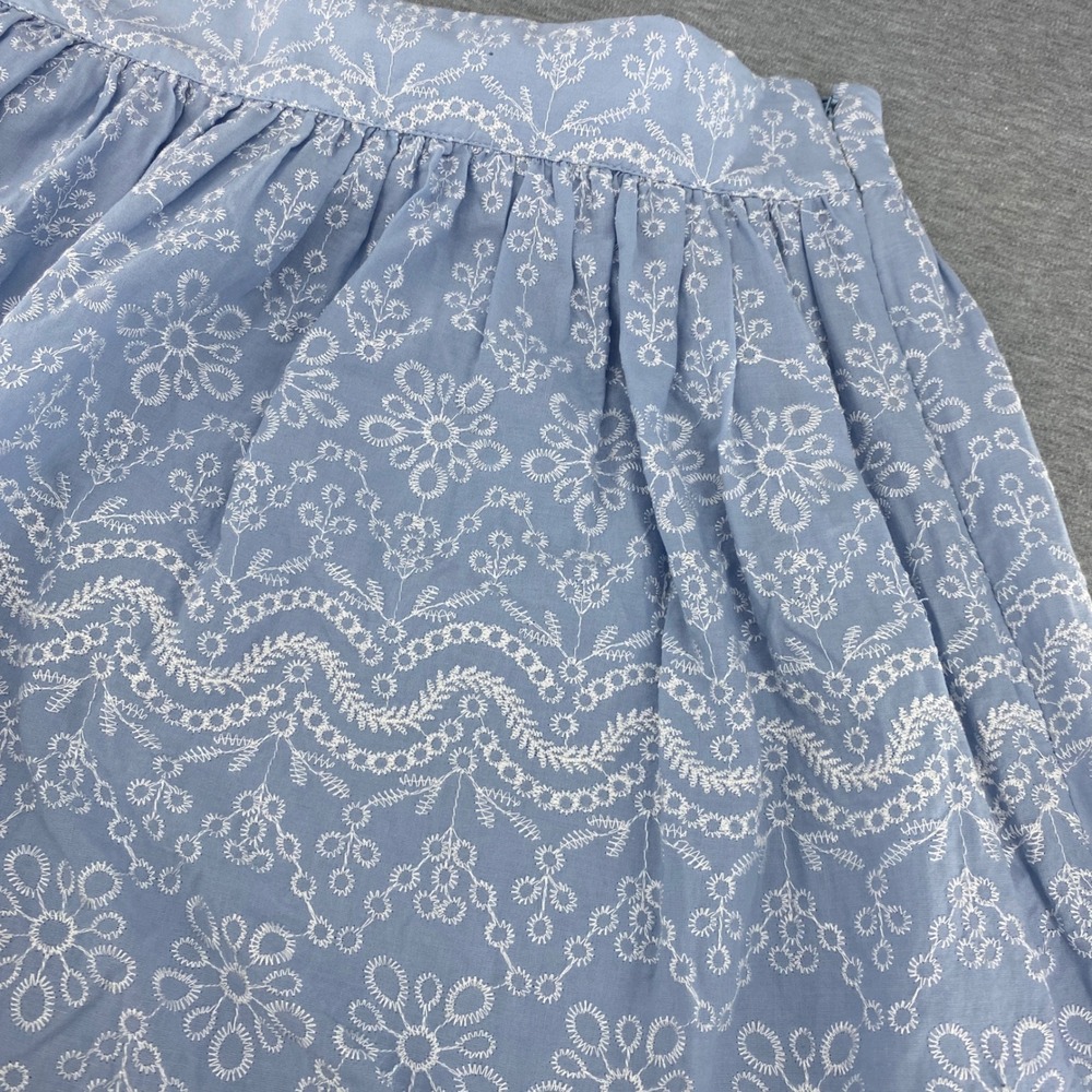 LOFT Blue and White Midi Skirt - Picture 3 of 9